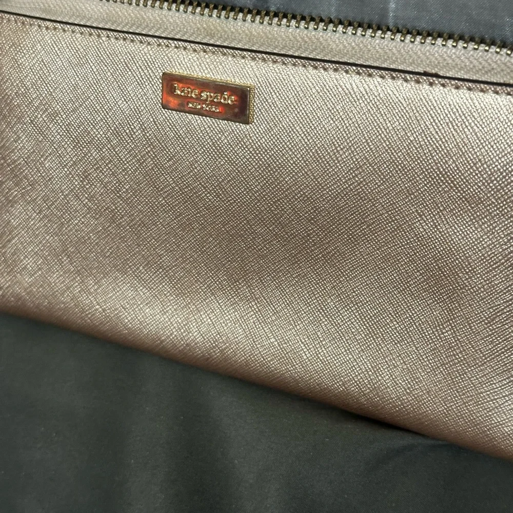 Kate Spade Metallic Pink Wallet - Picture 2 of 7